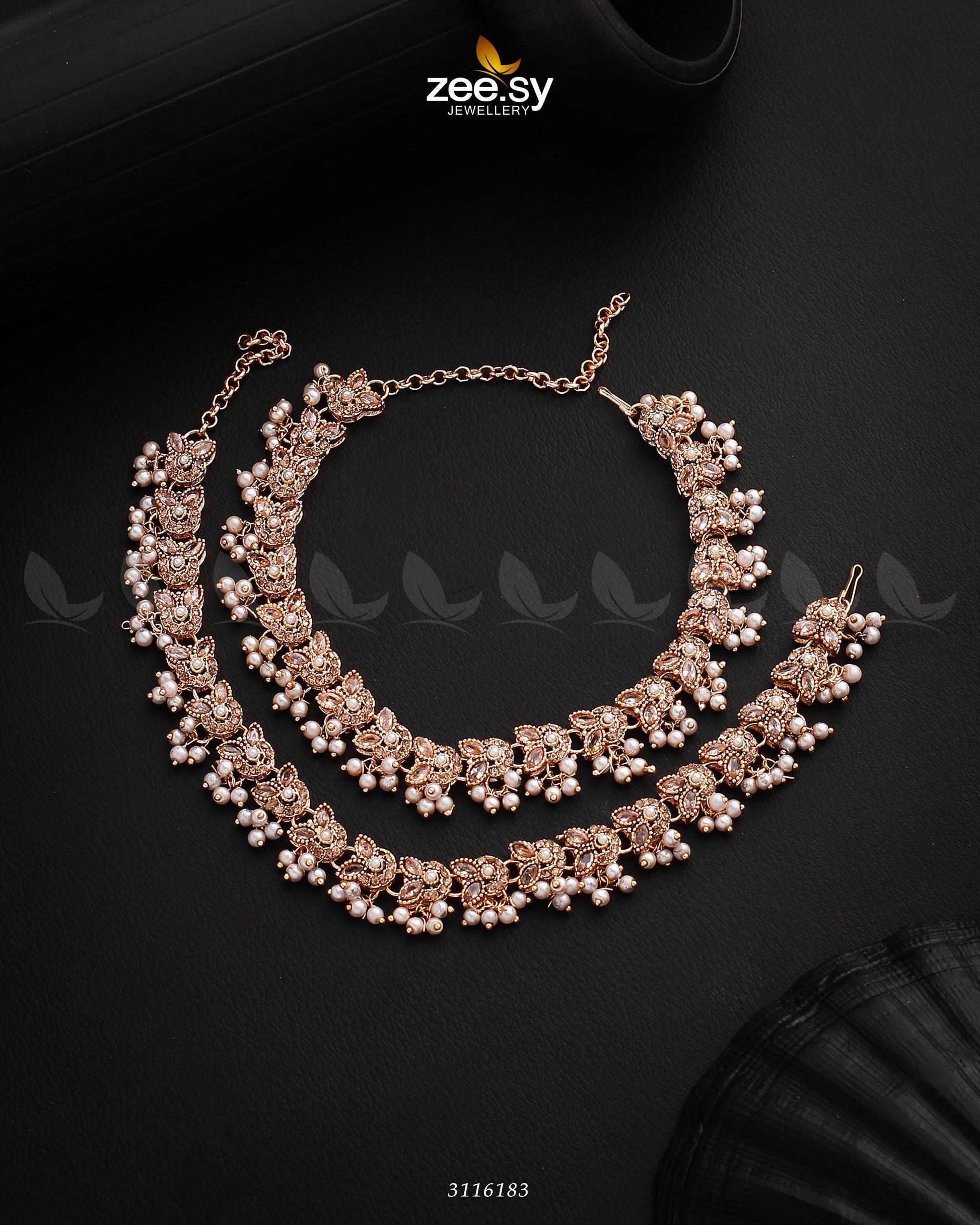 Nemesia Anklets - by - Libasekhas UK - Registered Vendor of : Zeesy - 100% Original Designer Dresss
