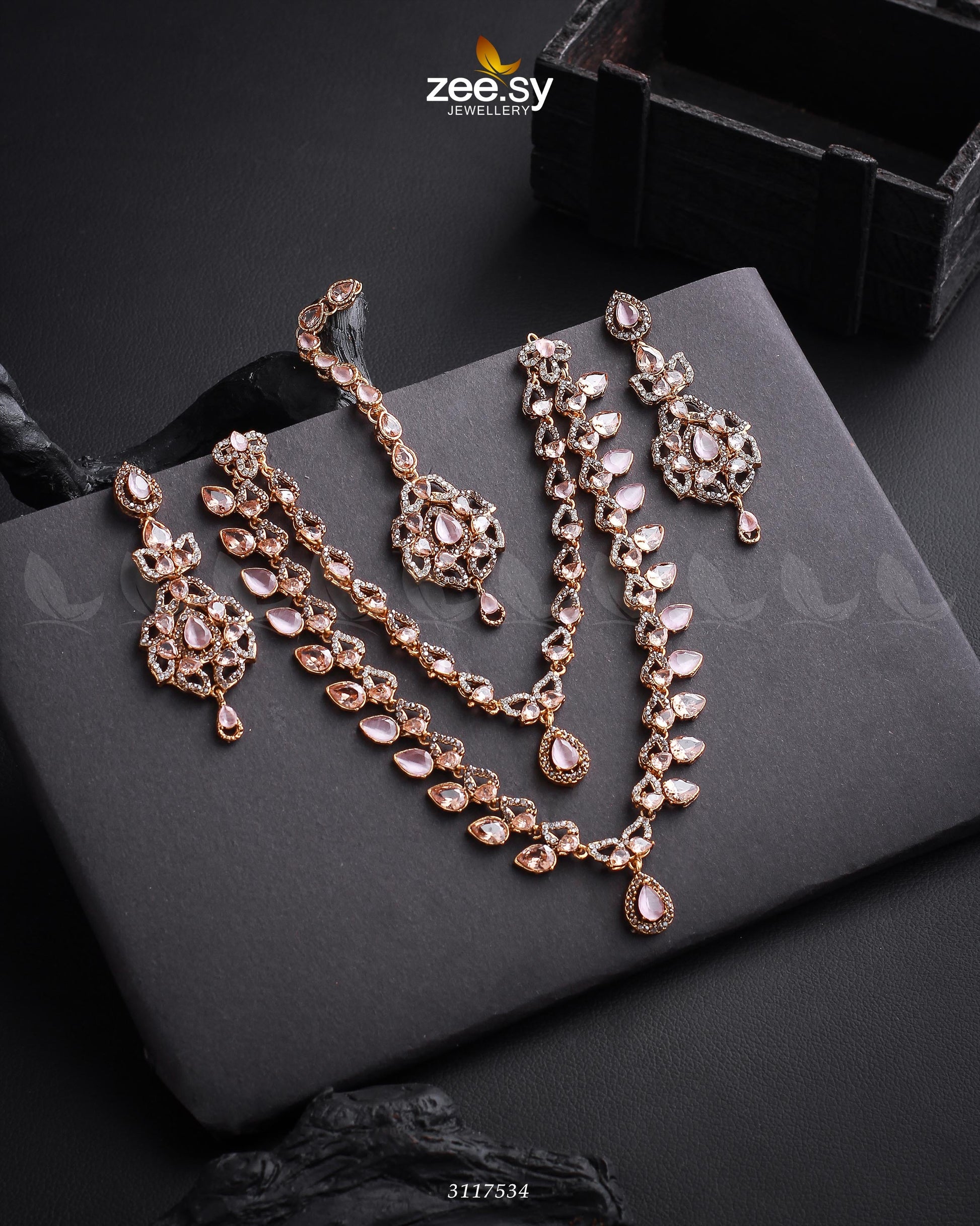 Urwa Hocane Necklace Set - by - Libasekhas UK - Registered Vendor of : Zeesy - 100% Original Designer Dresss
