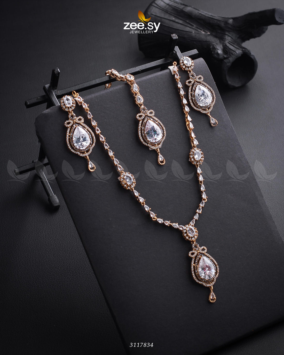 Syra Yousuf Necklace Set - by - Libasekhas UK - Registered Vendor of : Zeesy - 100% Original Designer Dresss