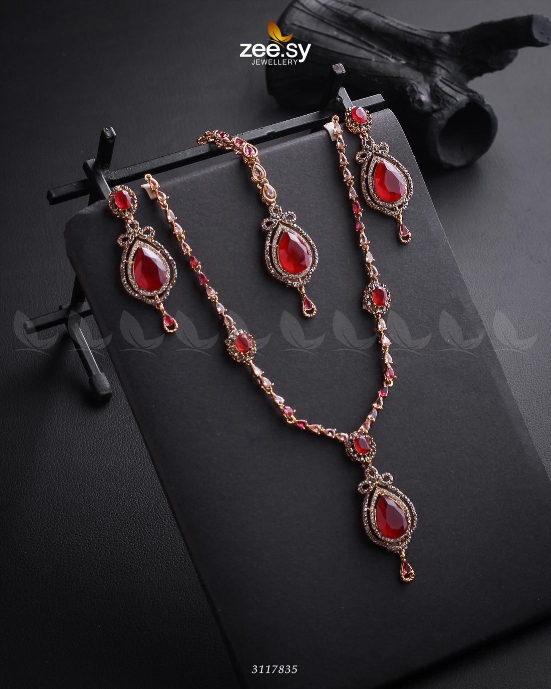 Syra Yousuf Necklace Set - by - Libasekhas UK - Registered Vendor of : Zeesy - 100% Original Designer Dresss
