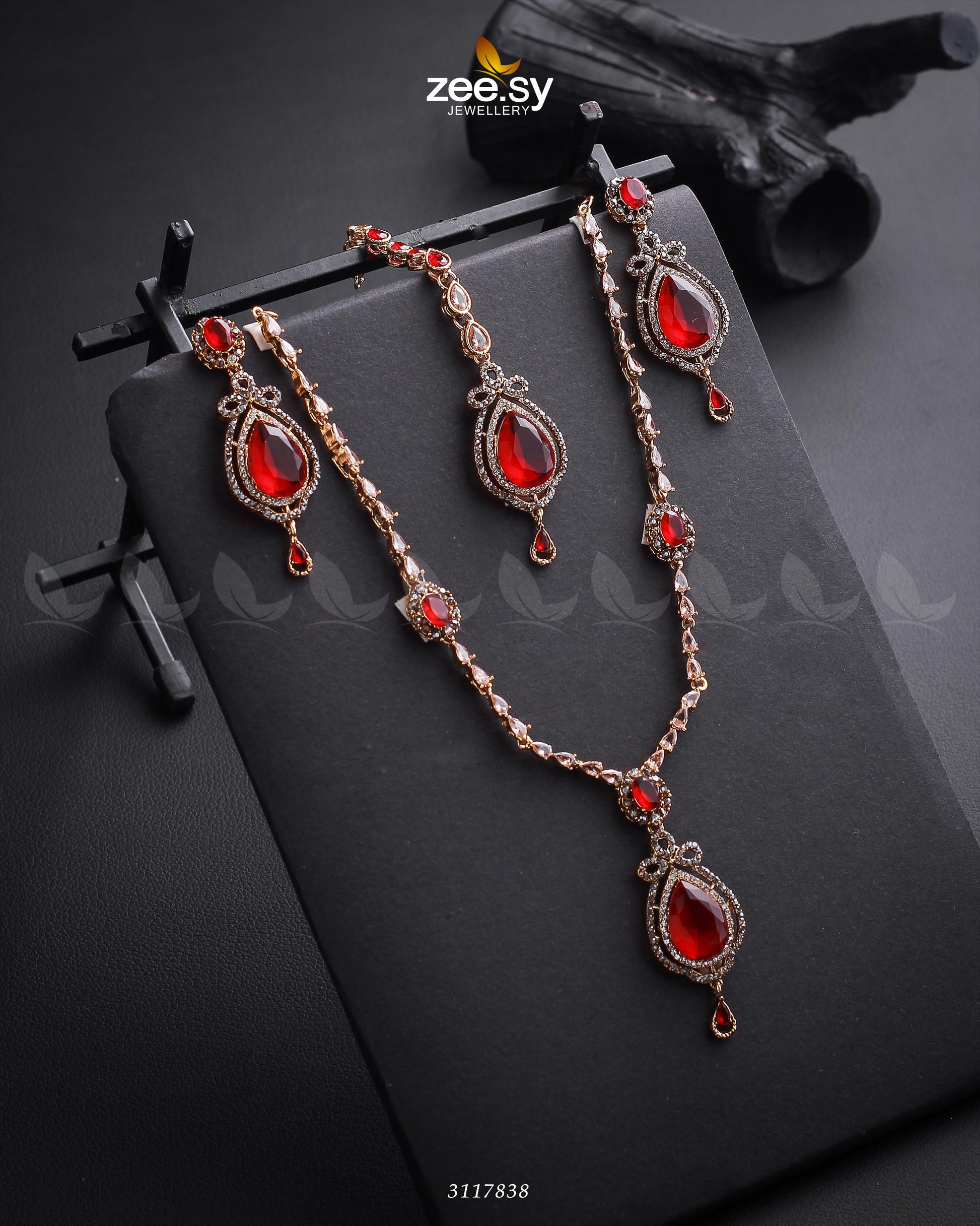 Syra Yousuf Necklace Set - by - Libasekhas UK - Registered Vendor of : Zeesy - 100% Original Designer Dresss