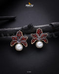 Foxglove Earrings - by - Libasekhas UK - Registered Vendor of : Zeesy - 100% Original Designer Dresss