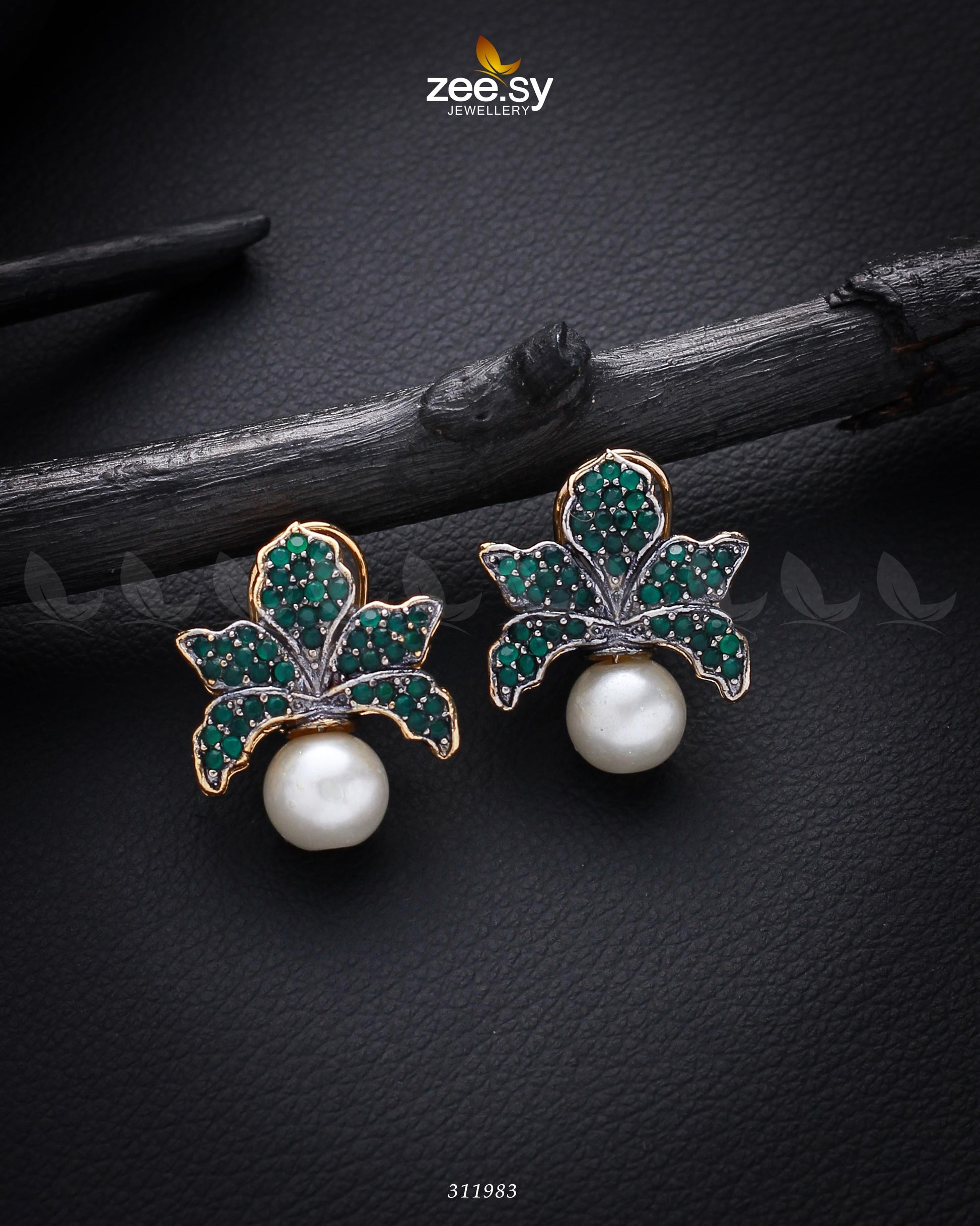 Foxglove Earrings - by - Libasekhas UK - Registered Vendor of : Zeesy - 100% Original Designer Dresss