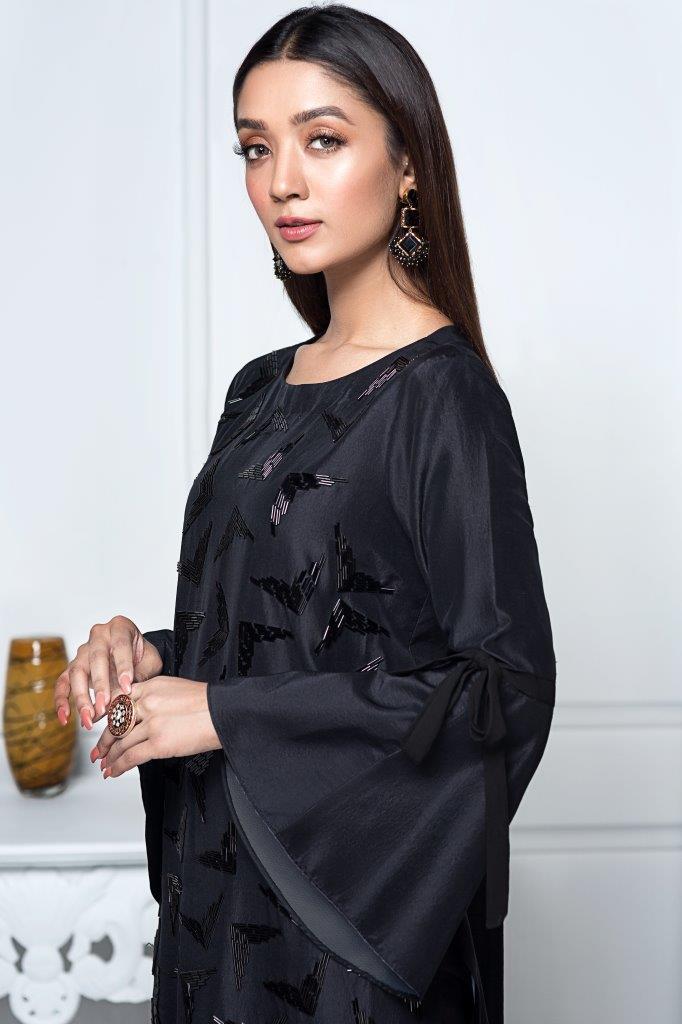 Hana | Eclectic Ready to Wear | Midnight Raven - by - Libasekhas UK - Registered Vendor of : Hana - 100% Original Designer Dresss