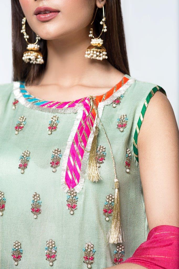 Hana | Eclectic Ready to Wear | Pistacia - by - Libasekhas UK - Registered Vendor of : Hana - 100% Original Designer Dresss