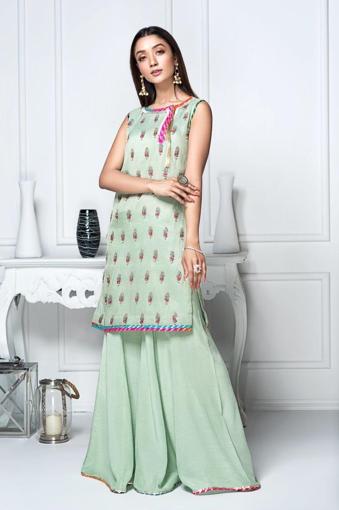 Hana | Eclectic Ready to Wear | Pistacia - by - Libasekhas UK - Registered Vendor of : Hana - 100% Original Designer Dresss
