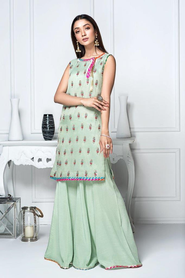 Hana | Eclectic Ready to Wear | Pistacia - by - Libasekhas UK - Registered Vendor of : Hana - 100% Original Designer Dresss