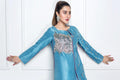 Hana | Eclectic Ready to Wear | Cerulian Spark - by - Libasekhas UK - Registered Vendor of : Hana - 100% Original Designer Dresss