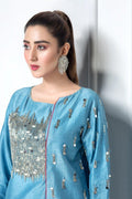Hana | Eclectic Ready to Wear | Cerulian Spark - by - Libasekhas UK - Registered Vendor of : Hana - 100% Original Designer Dresss