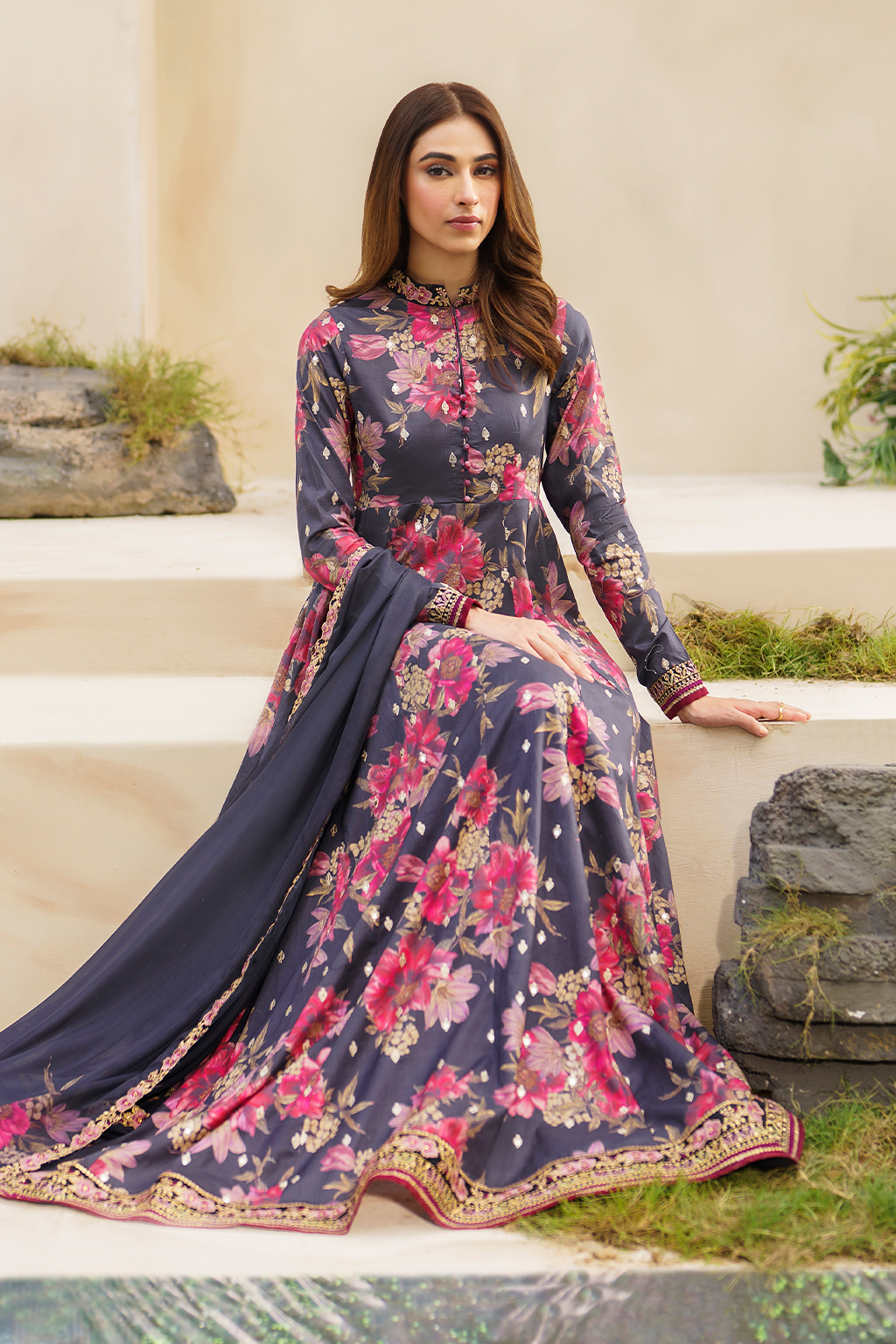 Iznik | Festive lawn 24 | SFL-12 - by - Libasekhas UK - Registered Vendor of : Iznik - 100% Original Designer Dresss