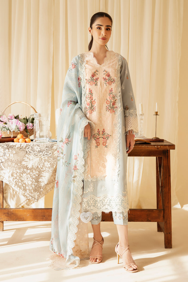 Qalamkar | Qlinekari Luxury Lawn | SQ-15 NEYLAN - by - Libasekhas UK - Registered Vendor of : Qalamkar - 100% Original Designer Dresss