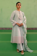 Cross Stitch | Mahiri Embroidered Collection | AQUA PEARL - by - Libasekhas UK - Registered Vendor of : Cross Stitch - 100% Original Designer Dresss