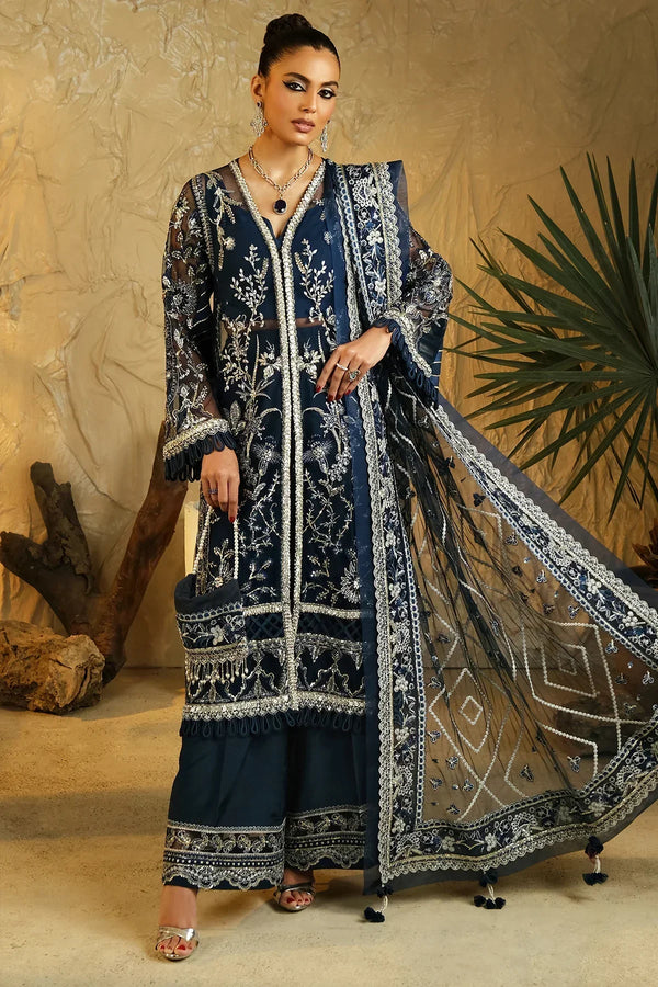 Mina Kashif | Kahani Luxury Formals 23 | Emerald - by - Libasekhas UK - Registered Vendor of : Mina Kashif - 100% Original Designer Dresss