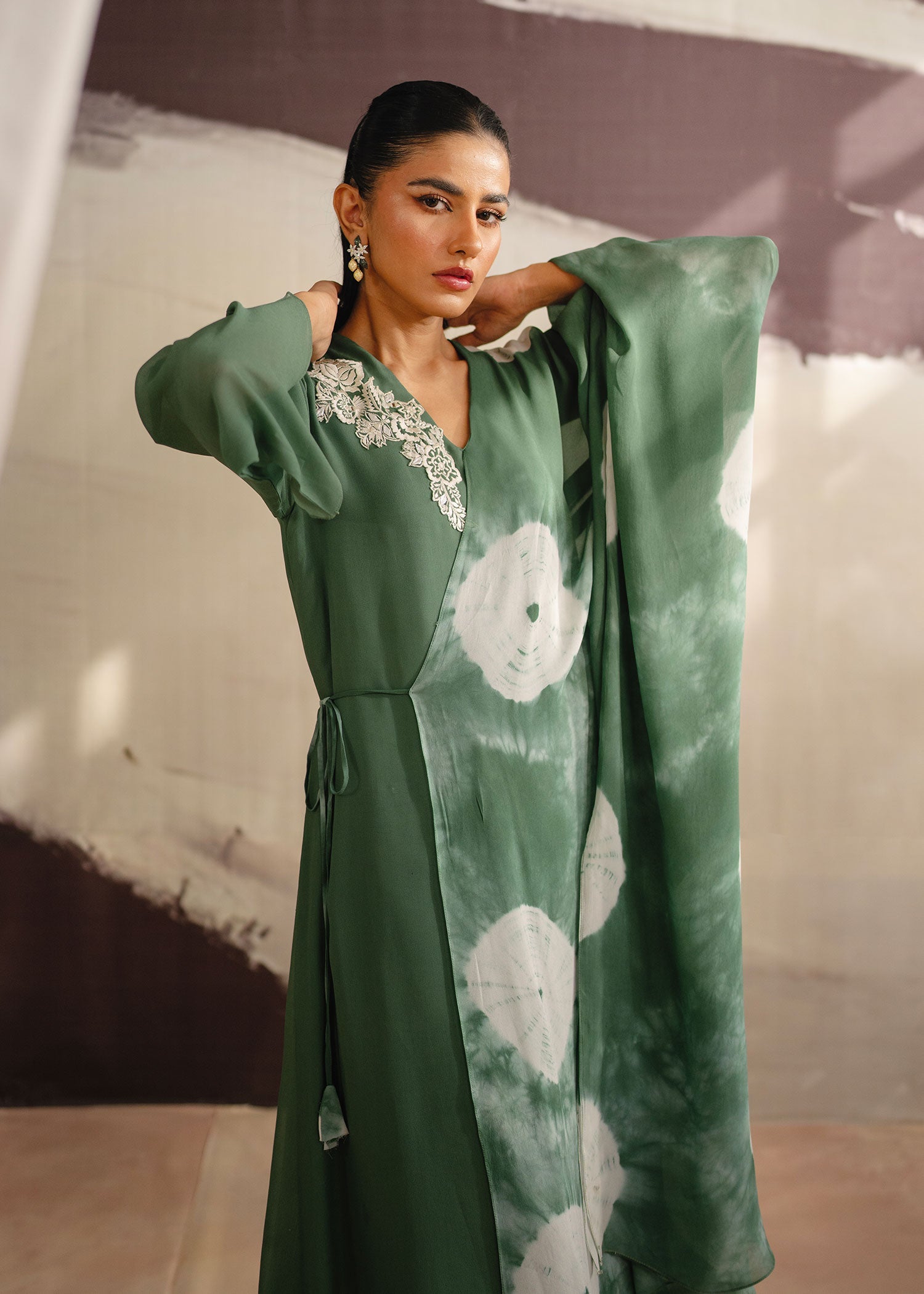 Mahgul | Eye of Cemal | Olive Sun - by - Libasekhas UK - Registered Vendor of : Mahgul - 100% Original Designer Dresss