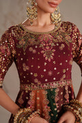 Baroque | Formals Collection | EMBROIDERED RAW SILK UF-4366 - by Libasekhas UK - Registered Vendor of : Baroque - 100% Original Designer Dress