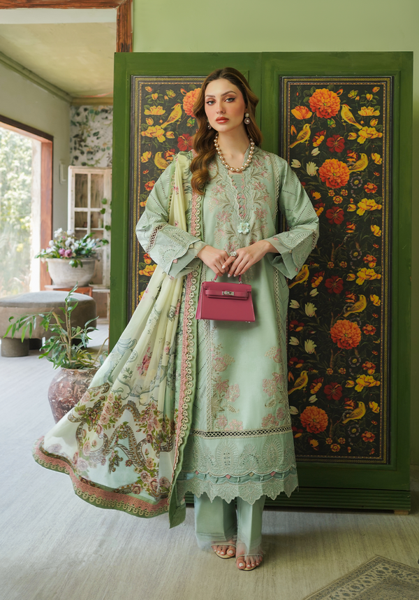 Zarqash | Tresor Luxury Lawn 24 | ZQT 009 GISELLE - by - Libasekhas UK - Registered Vendor of : Zarqash - 100% Original Designer Dresss