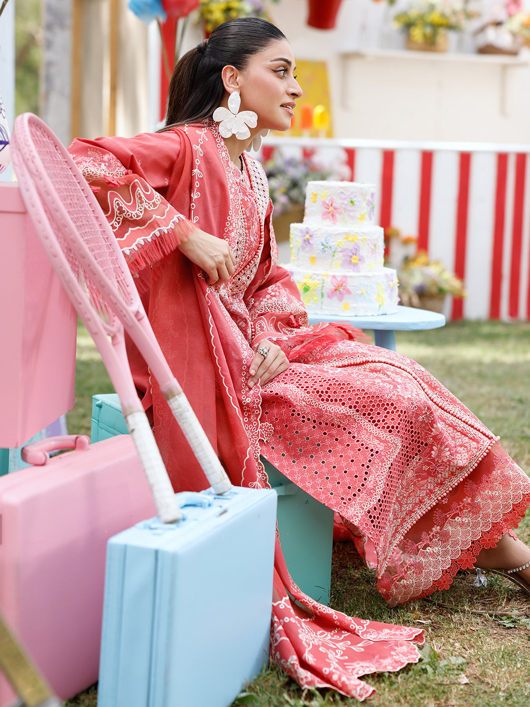 Bin Ilyas | Carnival Summer Edit 25 | 32 - A - by - Libasekhas UK - Registered Vendor of : Bin Ilyas - 100% Original Designer Dresss