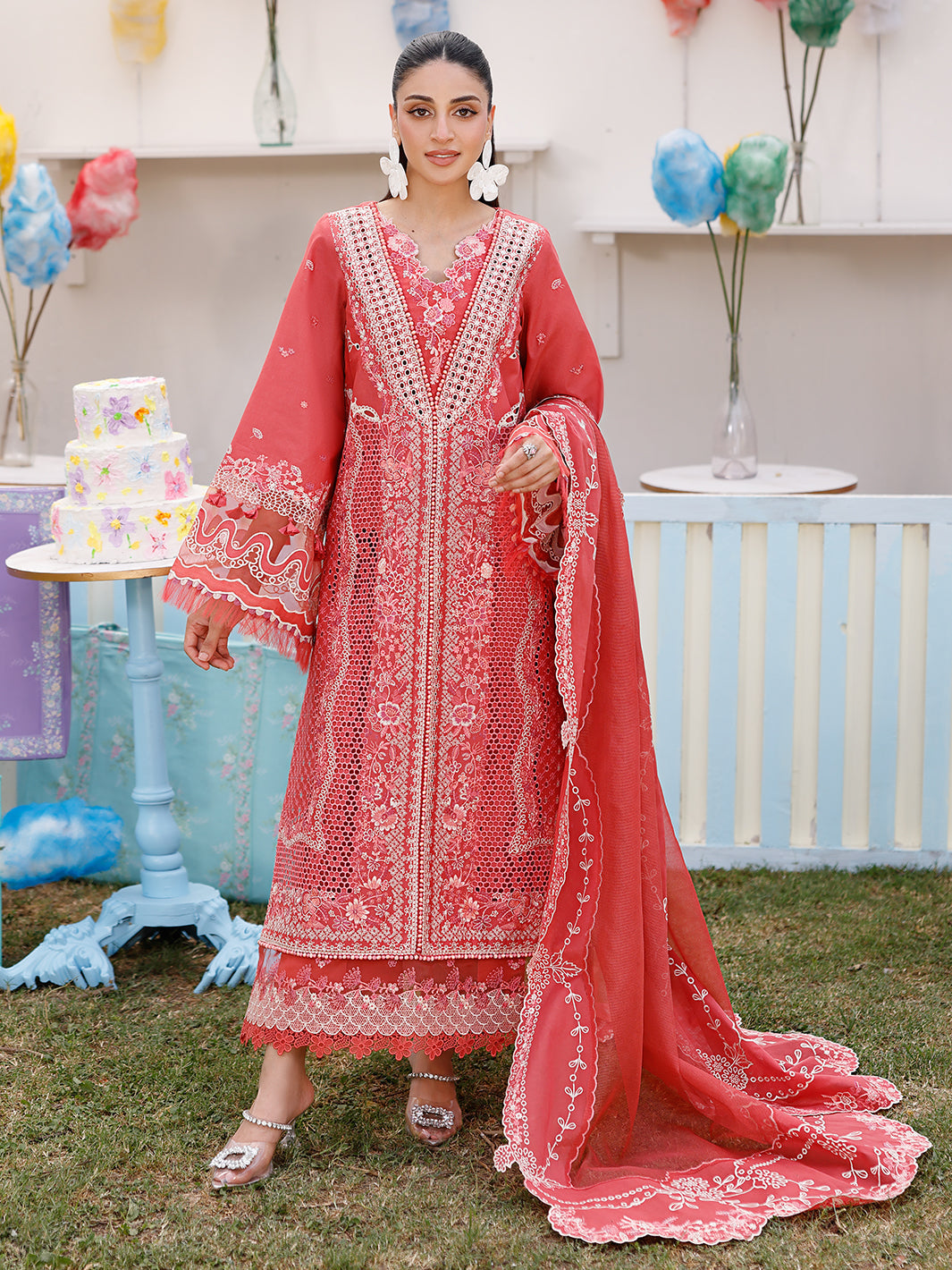 Bin Ilyas | Carnival Summer Edit 25 | 32 - A - by - Libasekhas UK - Registered Vendor of : Bin Ilyas - 100% Original Designer Dresss