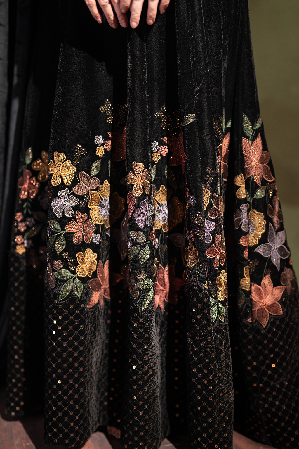 Iznik | Velvet 25 | IV-52 Embroidered Velvet - by Libasekhas UK - Registered Vendor of : Iznik - 100% Original Designer Dress