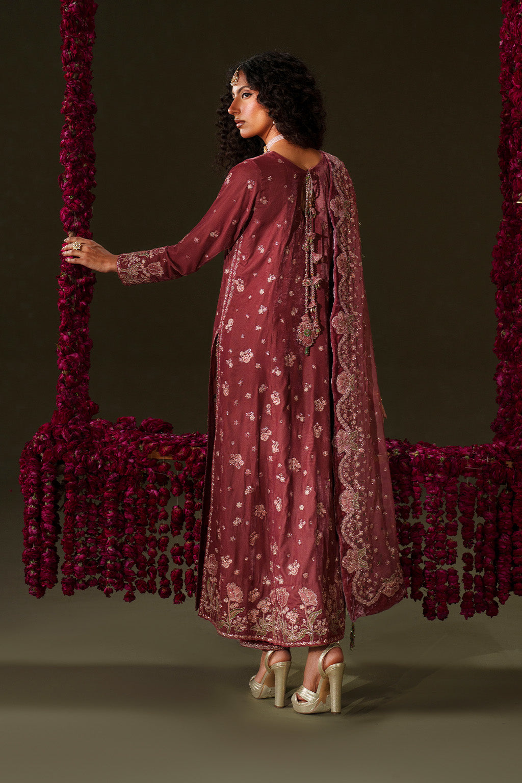 Iznik | Velvet 25 | IV-75 Embroidered Velvet - by Libasekhas UK - Registered Vendor of : Iznik - 100% Original Designer Dress