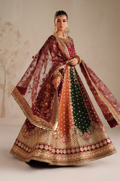 Baroque | Formals Collection | EMBROIDERED RAW SILK UF-4366 - by Libasekhas UK - Registered Vendor of : Baroque - 100% Original Designer Dress