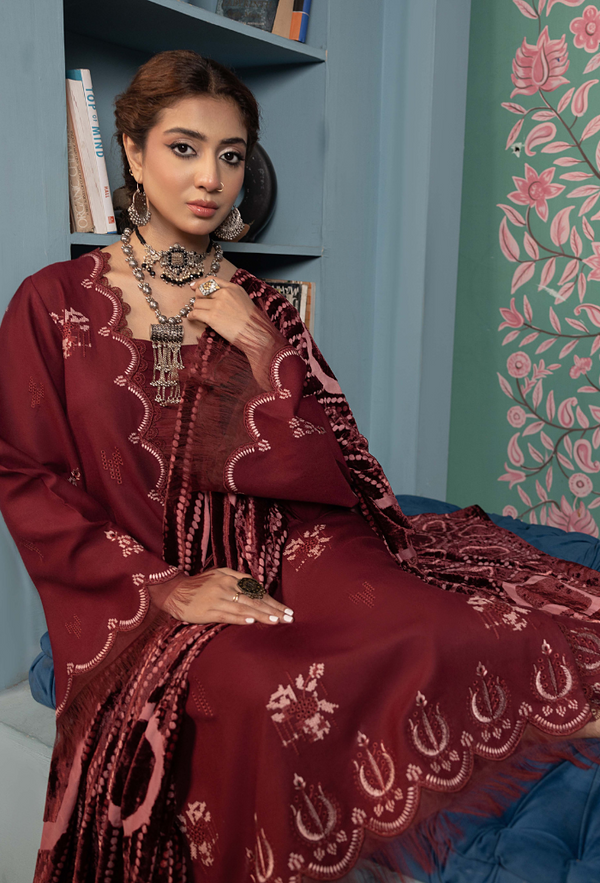 Humdum | Zouq 25 | D01 - by Libasekhas UK - Registered Vendor of : Humdum - 100% Original Designer Dress