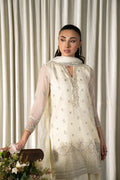 Neeshay | Ready to Wear Chiffon | RTW-CHFN-06 White - by Libasekhas UK - Registered Vendor of : Neeshay - 100% Original Designer Dress
