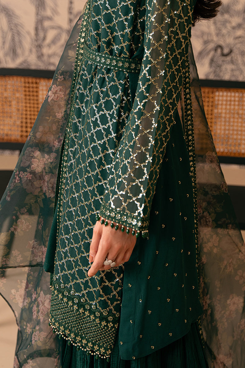 Cross Stitch | Luxe Atelier 24 | VIRIDIAN HAVEN - by - Libasekhas UK - Registered Vendor of : Cross Stitch - 100% Original Designer Dresss