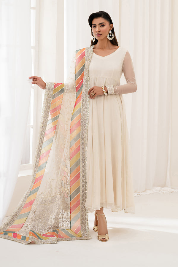 Baroque | Luxury Pret 25 | EMBROIDERED CHIFFON PR-1098 - by Libasekhas UK - Registered Vendor of : Baroque - 100% Original Designer Dress