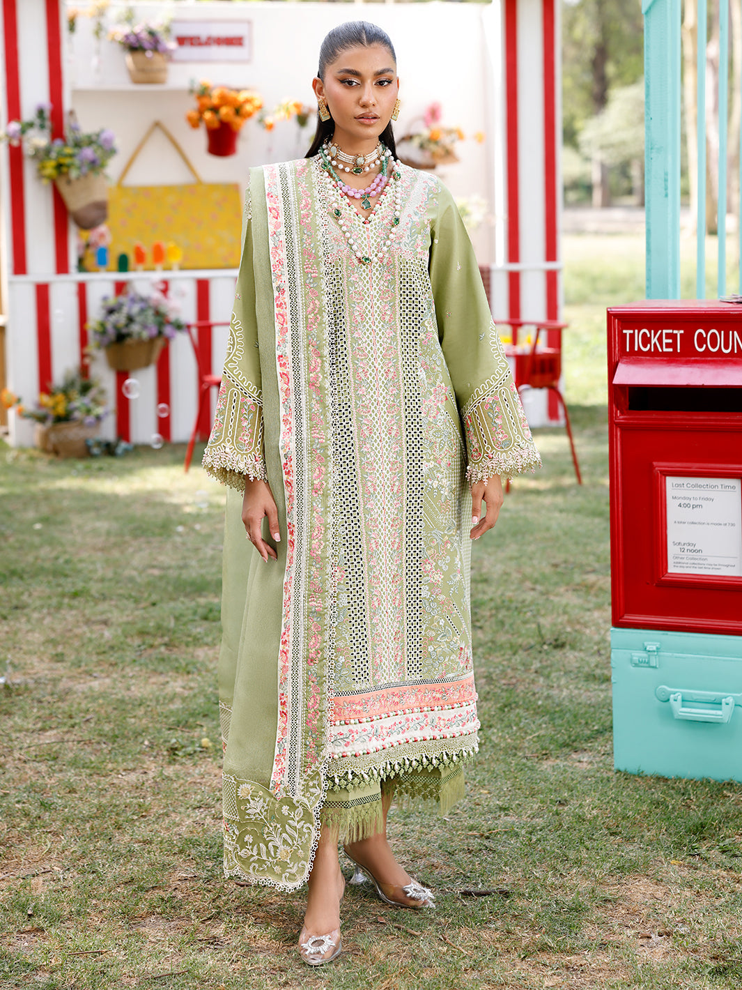 Bin Ilyas | Carnival Summer Edit 25 | 33 - A - by - Libasekhas UK - Registered Vendor of : Bin Ilyas - 100% Original Designer Dresss