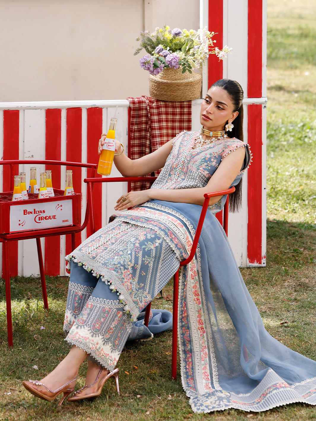 Bin Ilyas | Carnival Summer Edit 25 | 33 - B - by - Libasekhas UK - Registered Vendor of : Bin Ilyas - 100% Original Designer Dresss
