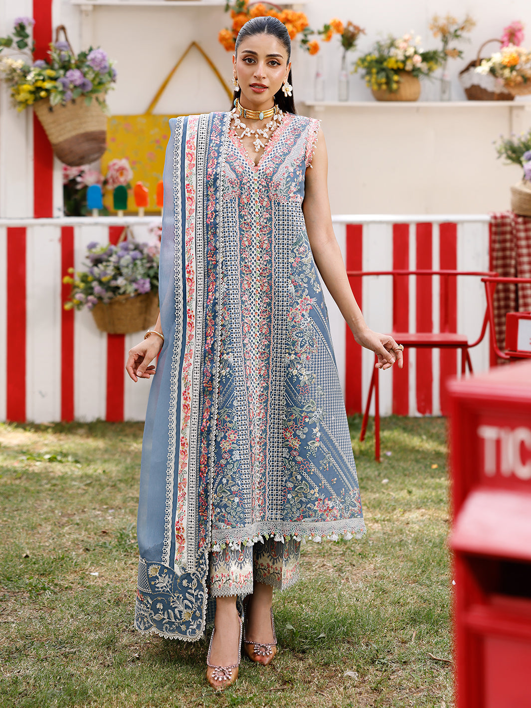 Bin Ilyas | Carnival Summer Edit 25 | 33 - B - by - Libasekhas UK - Registered Vendor of : Bin Ilyas - 100% Original Designer Dresss