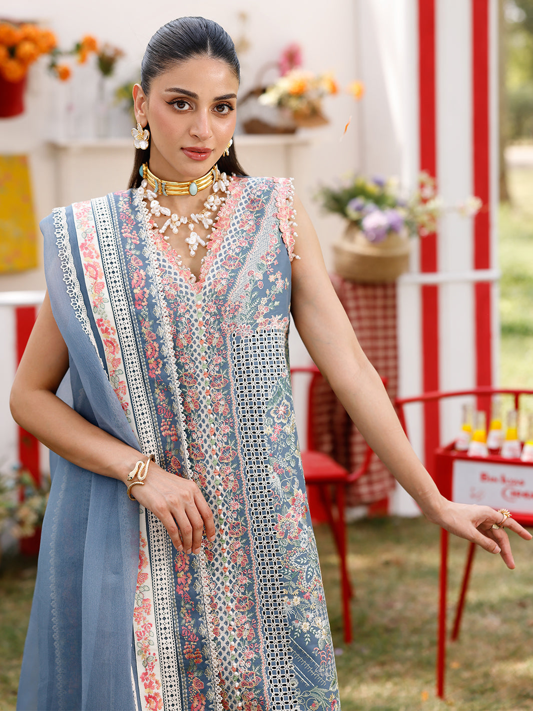 Bin Ilyas | Carnival Summer Edit 25 | 33 - B - by - Libasekhas UK - Registered Vendor of : Bin Ilyas - 100% Original Designer Dresss