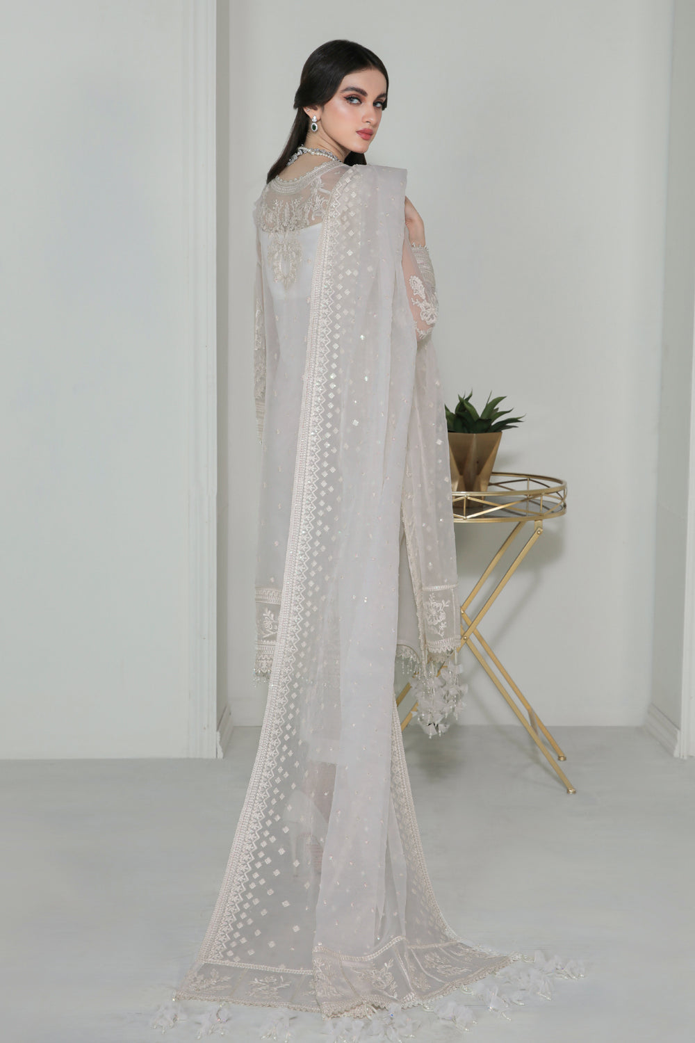 Baroque | Formals Collection | EMBROIDERED ORGANZA UF-186 - by Libasekhas UK - Registered Vendor of : Baroque - 100% Original Designer Dress
