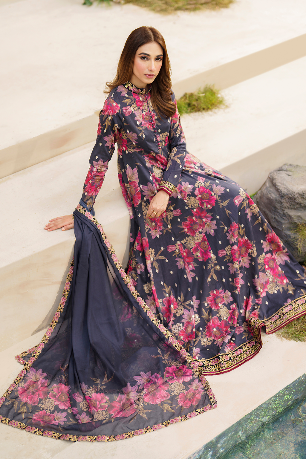 Iznik | Festive lawn 24 | SFL-12 - by - Libasekhas UK - Registered Vendor of : Iznik - 100% Original Designer Dresss