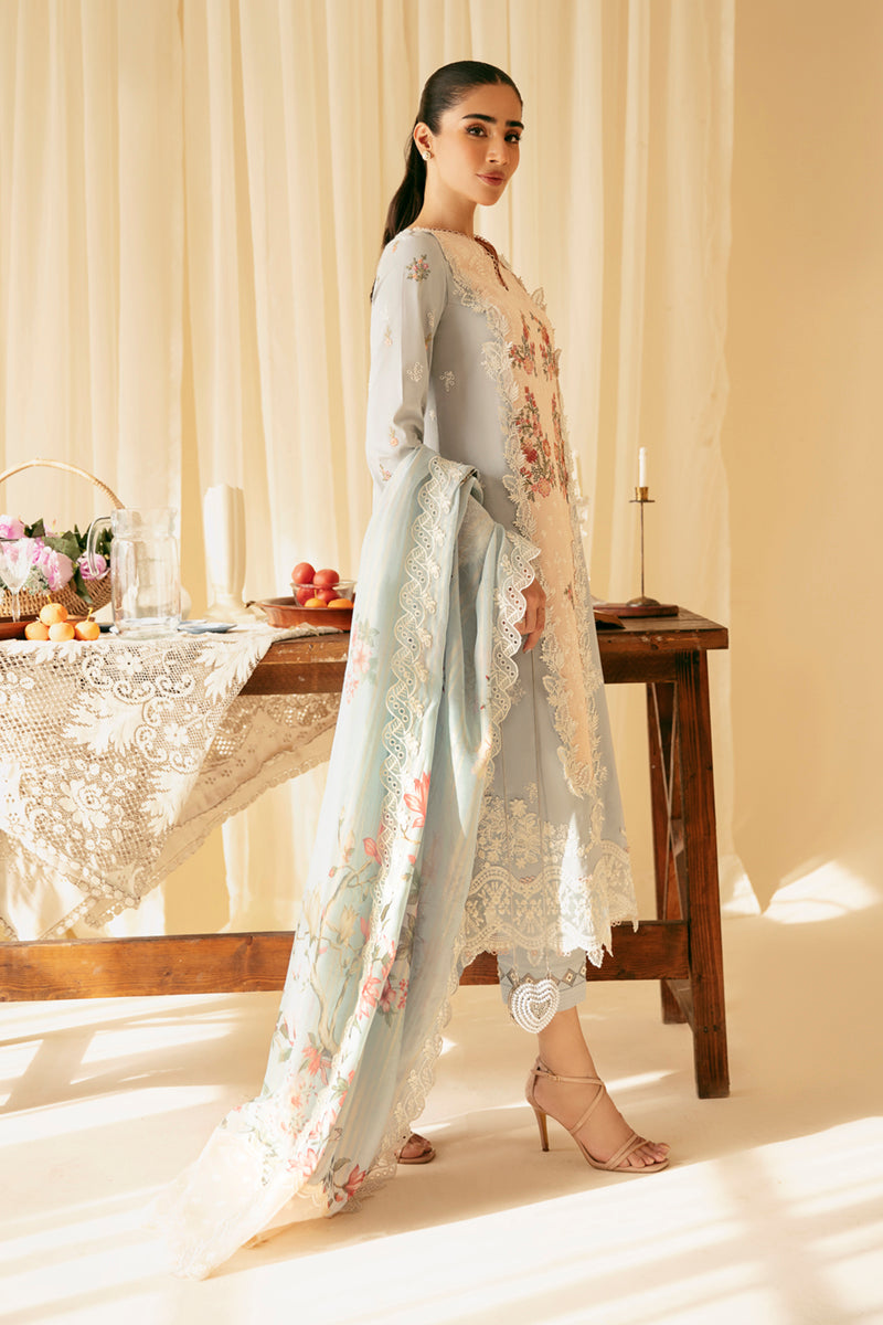 Qalamkar | Qlinekari Luxury Lawn | SQ-15 NEYLAN - by - Libasekhas UK - Registered Vendor of : Qalamkar - 100% Original Designer Dresss