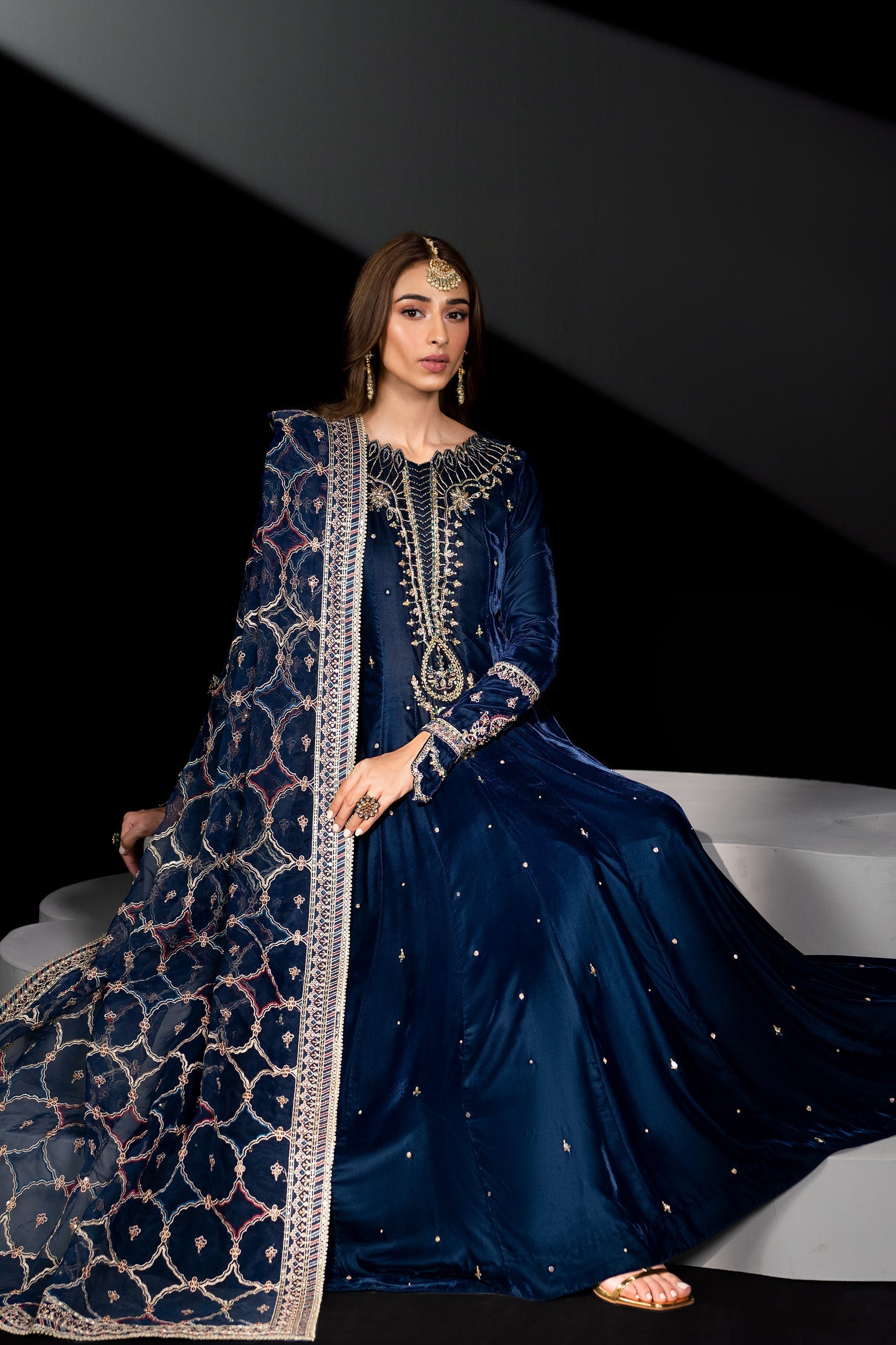 Naqshi | Makhmal 24 | LEILA - by - Libasekhas UK - Registered Vendor of : Naqshi - 100% Original Designer Dresss