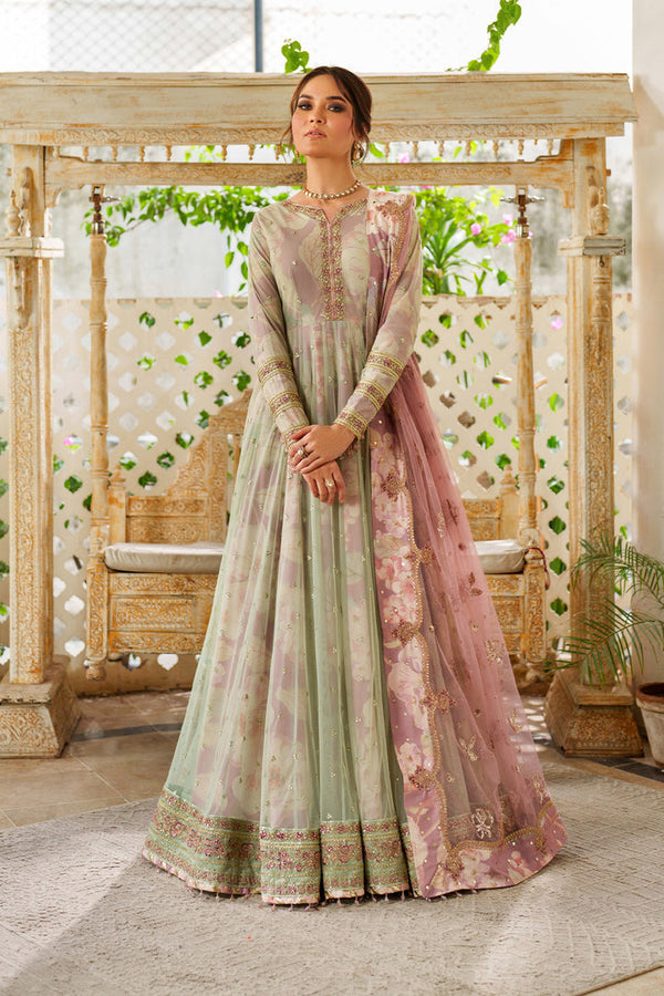 Iznik | Printed Formals | UE-542 - by Libasekhas UK - Registered Vendor of : Iznik - 100% Original Designer Dress