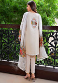 Layla Chatoor | Luxury Pret | Off White Gota Shirt - by Libasekhas UK - Registered Vendor of : Layla Chatoor - 100% Original Designer Dress