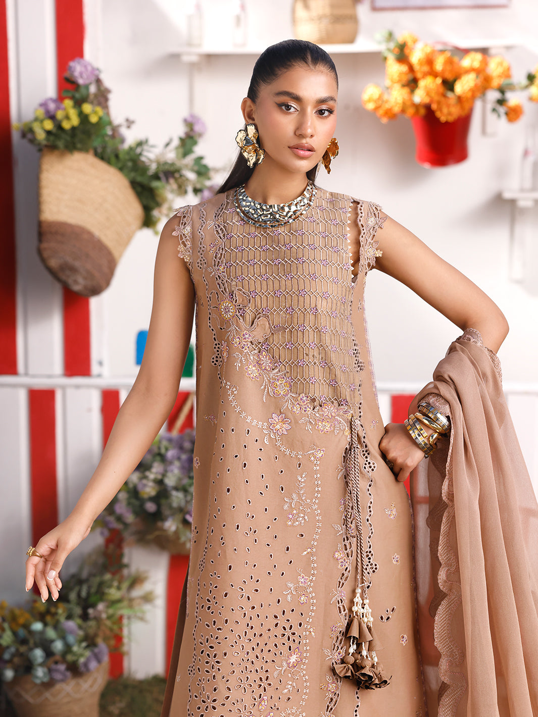 Bin Ilyas | Carnival Summer Edit 25 | 34 - A - by - Libasekhas UK - Registered Vendor of : Bin Ilyas - 100% Original Designer Dresss