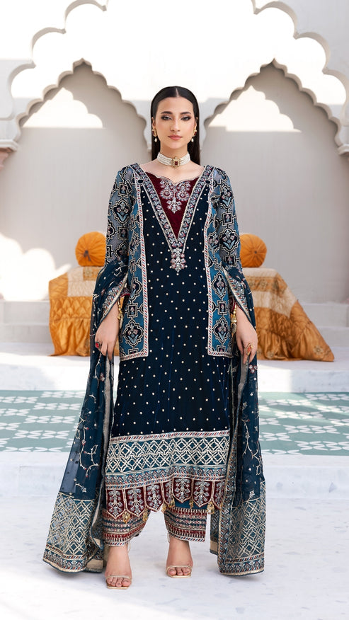 Zebtan | Andaz e Makhmal | ZAM-08 - by - Libasekhas UK - Registered Vendor of : Zebtan - 100% Original Designer Dresss