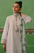Cross Stitch | Mahiri Embroidered Collection | AQUA PEARL - by - Libasekhas UK - Registered Vendor of : Cross Stitch - 100% Original Designer Dresss