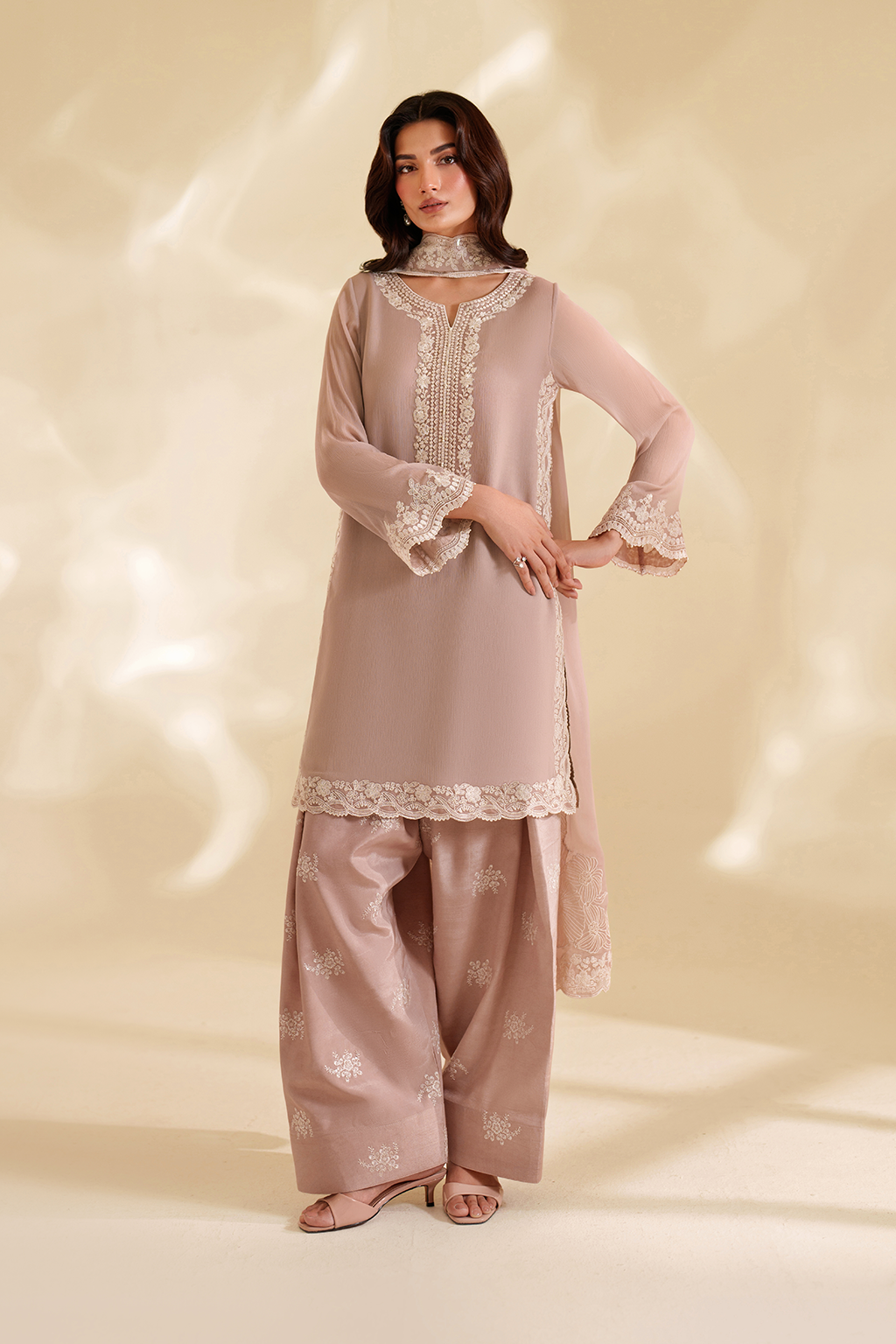 Iznik I Festive Formal I CC-79 Embroidered Chiffon - by Libasekhas UK - Registered Vendor of : Iznik - 100% Original Designer Dress
