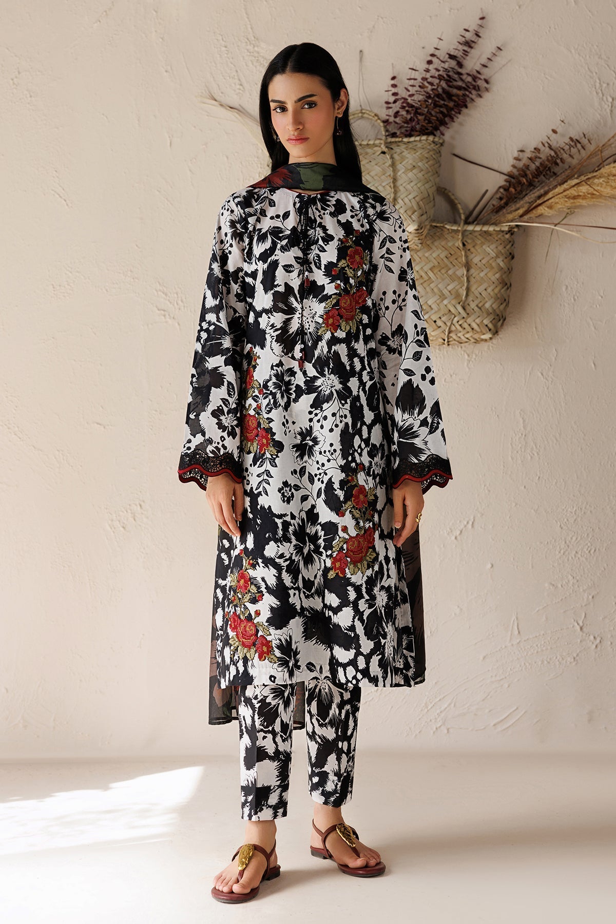 Baroque | Luxury Summer Pret | UF-4517 - by Libasekhas UK - Registered Vendor of : Baroque - 100% Original Designer Dress