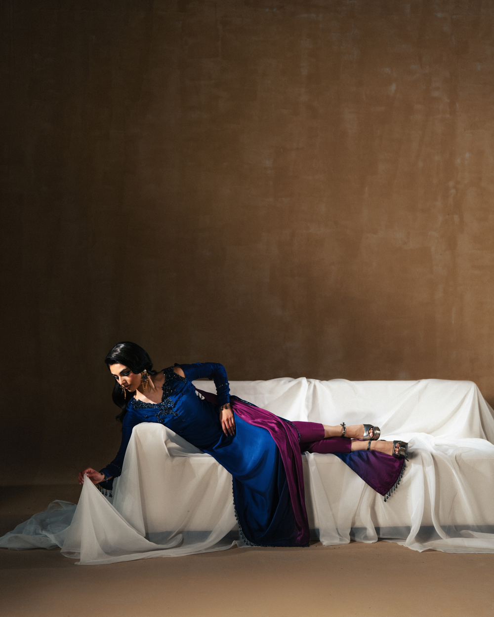 Vasal | Zyra Luxe Pret 26 | Sapphire drift - by Libasekhas UK - Registered Vendor of : Vasal - 100% Original Designer Dress
