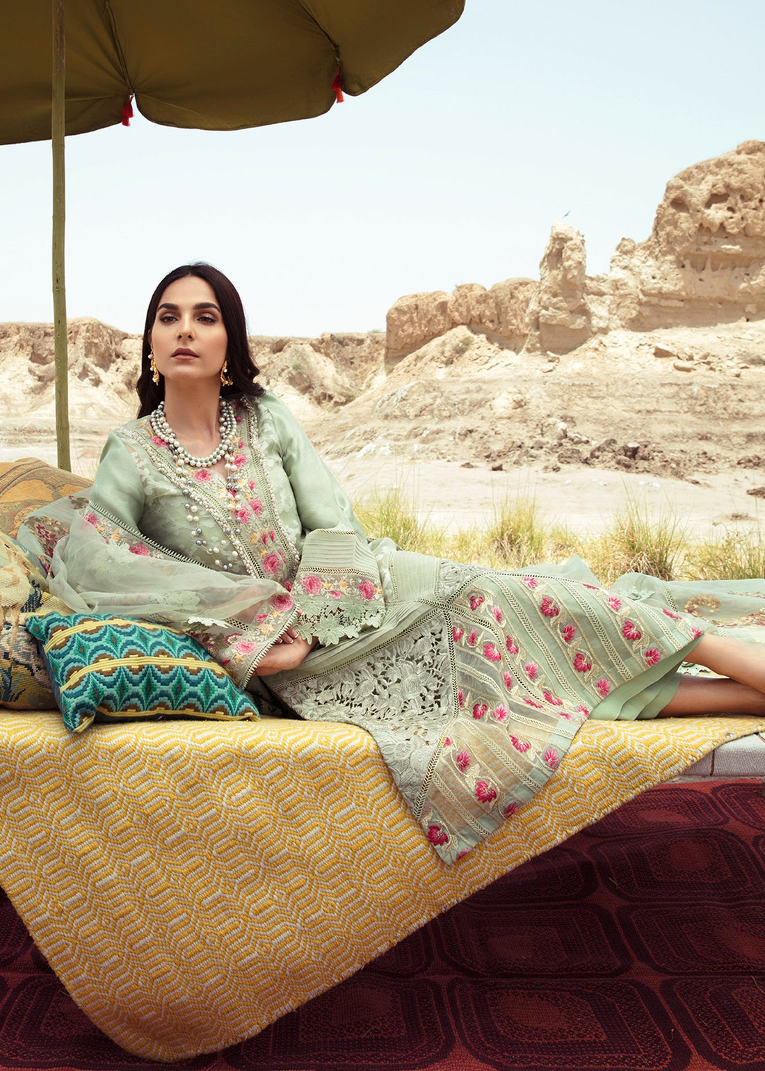 Saira Shakira | Luxury Pret |Parakeet - by Libasekhas UK - Registered Vendor of : Saira Shakira - 100% Original Designer Dress