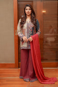 Shamaeel Ansari | Nazaakat Pret | Royal Crimson - by Libasekhas UK - Registered Vendor of : Shamaeel Ansari - 100% Original Designer Dress