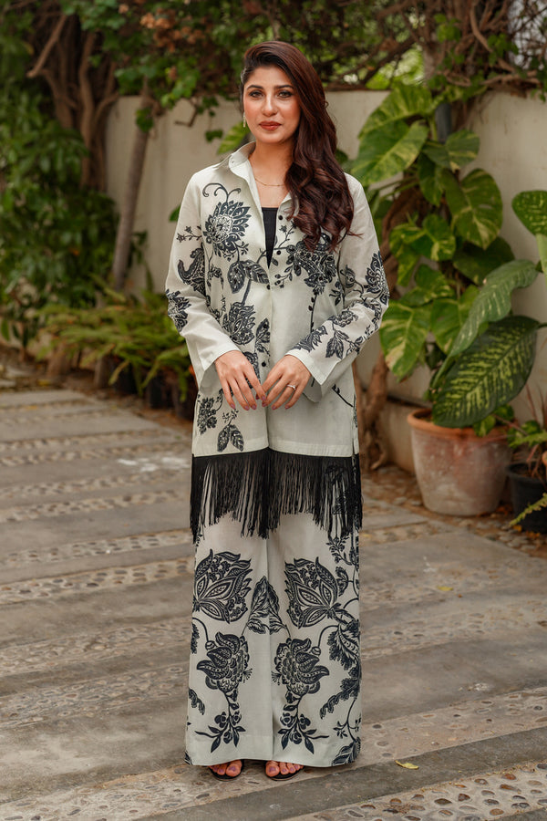 Shamaeel Ansari | Nazaakat Pret | Noir Blossom - by Libasekhas UK - Registered Vendor of : Shamaeel Ansari - 100% Original Designer Dress
