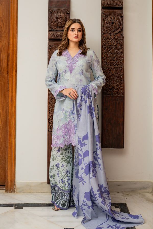 Shamaeel Ansari | Nazaakat Pret | Lilac Bloom - by Libasekhas UK - Registered Vendor of : Shamaeel Ansari - 100% Original Designer Dress