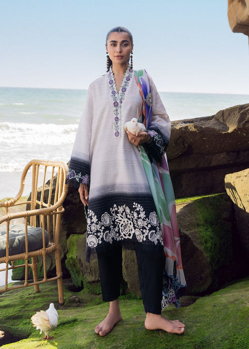 Sadaf Fawad Khan | Siraa Lawn 25 | Kantha Rose - by - Libasekhas UK - Registered Vendor of : Sadaf Fawad Khan - 100% Original Designer Dresss